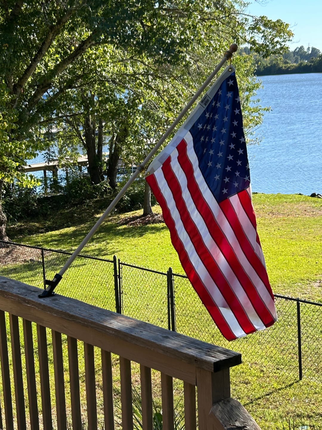 Customer photo review of 3' x 5' American Flag Set