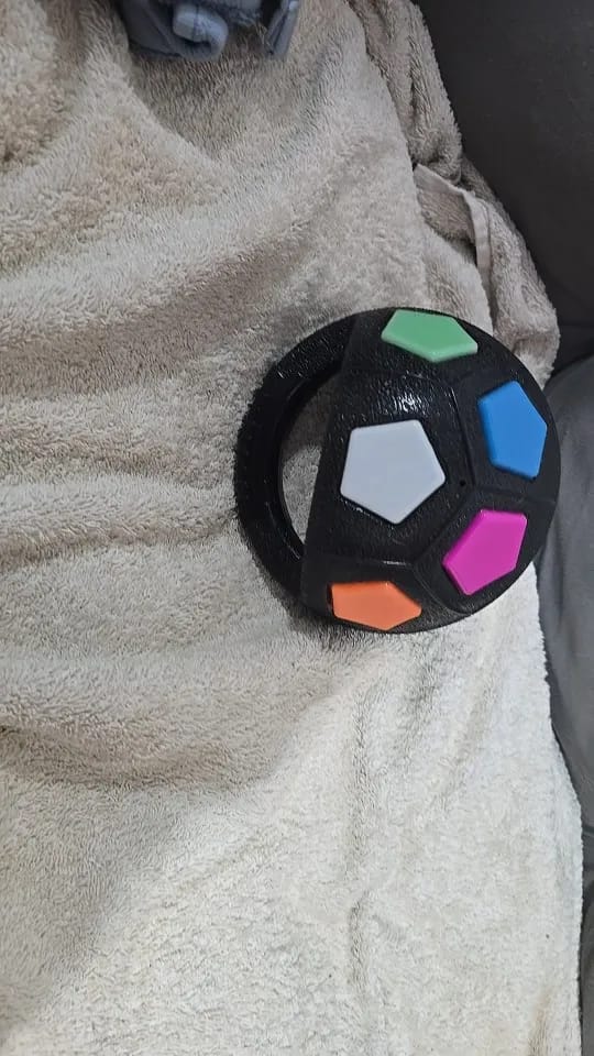 Customer photo review of Squeaky Soccer Ball