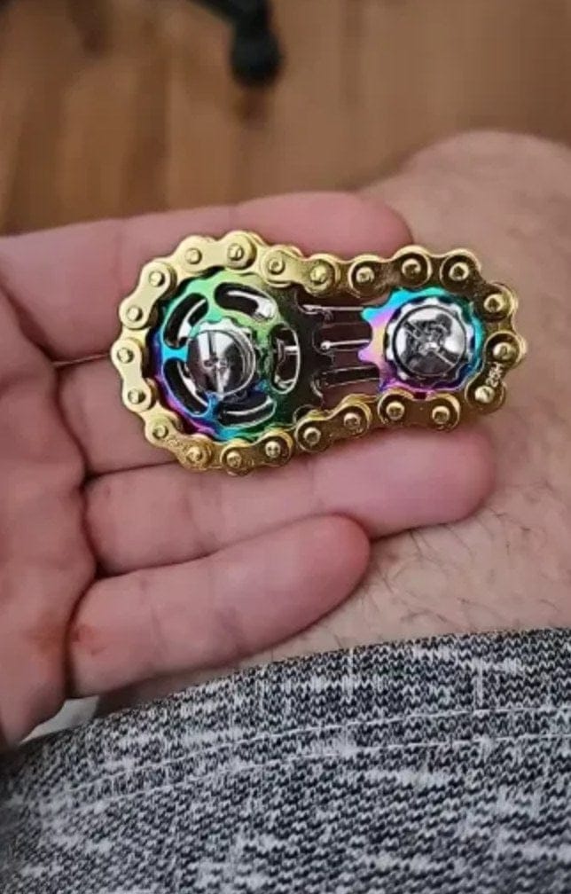 Customer photo review of Fahrradketten Finger Spinner Zappelspielzeug | Leise Fokushilfe Kinder Zahnrad Design