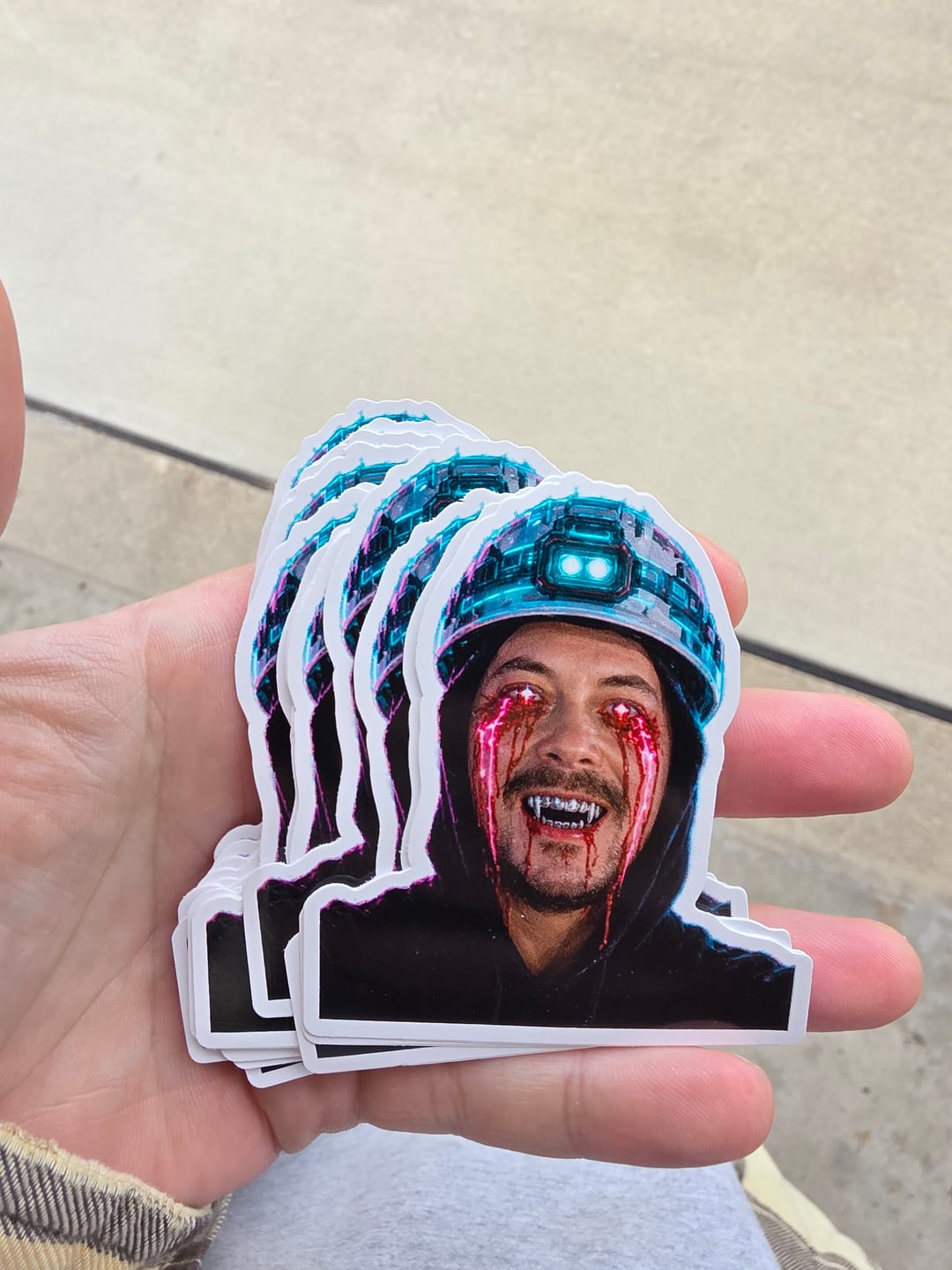 Customer photo review of Print Custom Stickers