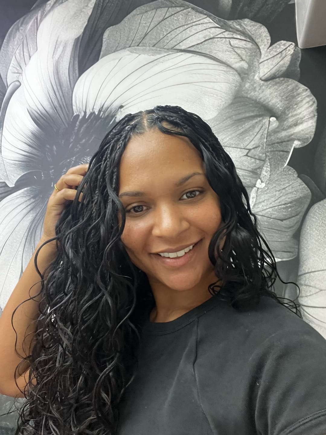 Customer photo review of Miracle Knots Crochet Hair Body Wave