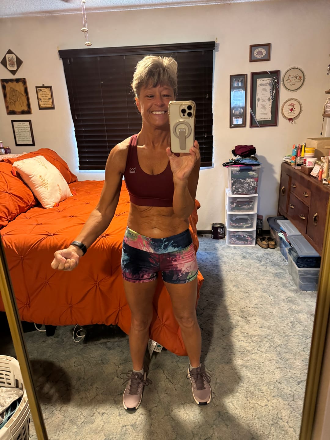Customer photo review of Vivid Criss-Cross Sports Bra