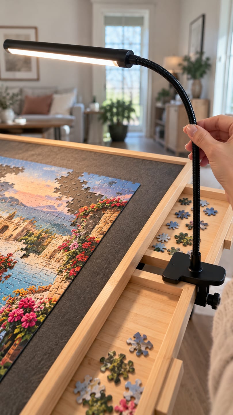 Customer photo review of Puzzlec™ Rolling Puzzle Table