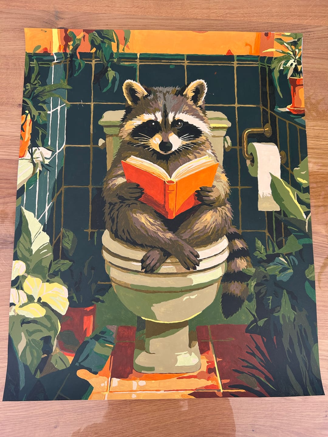 Customer photo review of The Throne Reader | Paint by Number