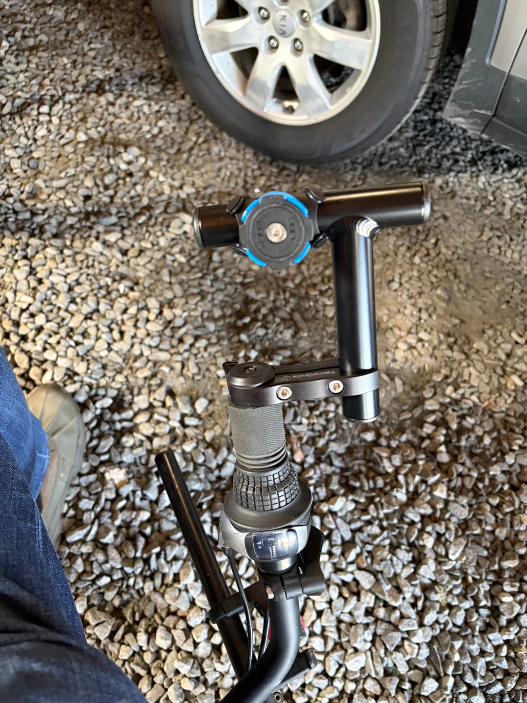 Customer photo review of Bar End Shifter Mount