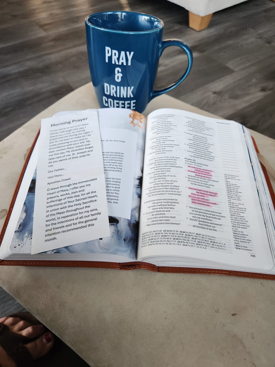 Customer photo review of Catholic Compact Journaling Bible