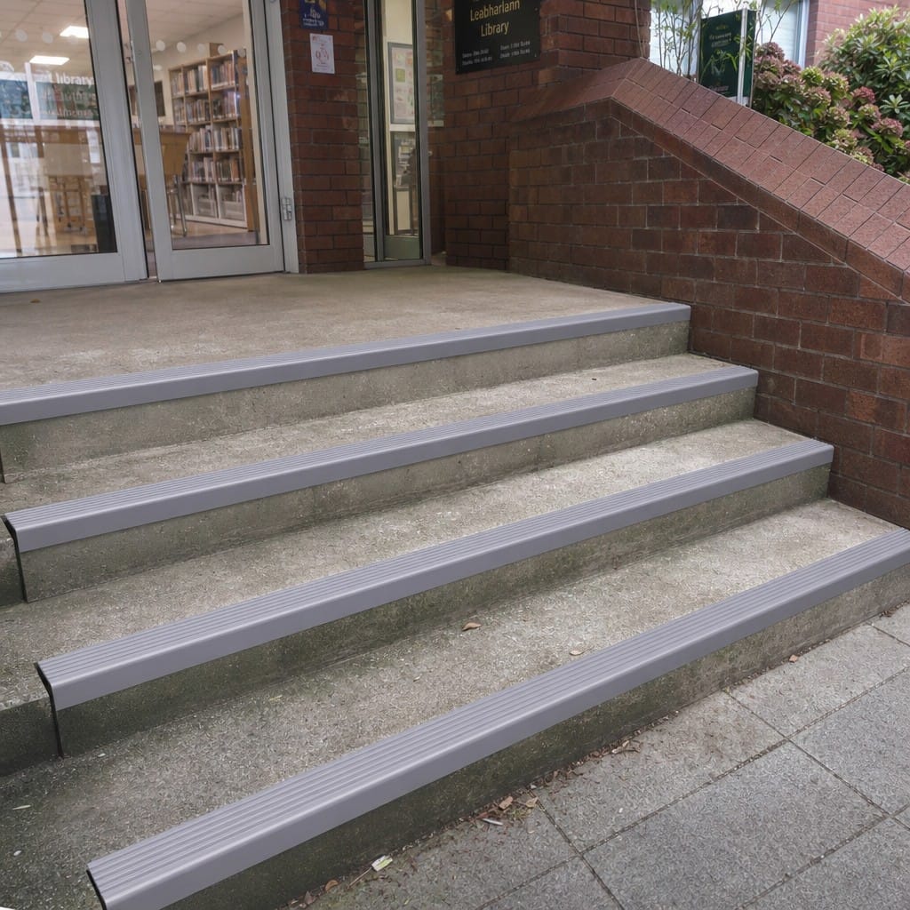 Customer photo review of Rubber Nosing 40x40mm 900mm & 1500mm PVC Anti Slip Step Edge