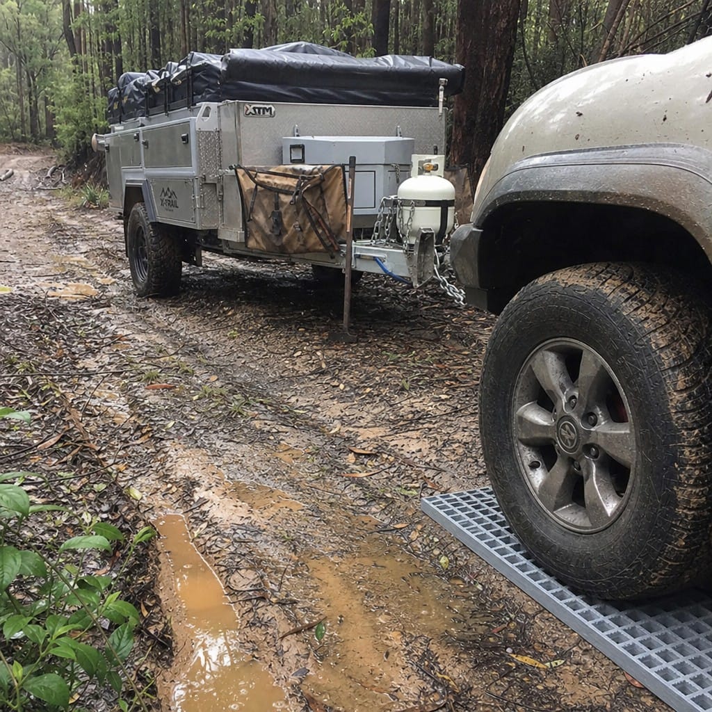 Customer photo review of Road Waffle Boards GRP 25mm 38mm Fibreglass Off Road Pair