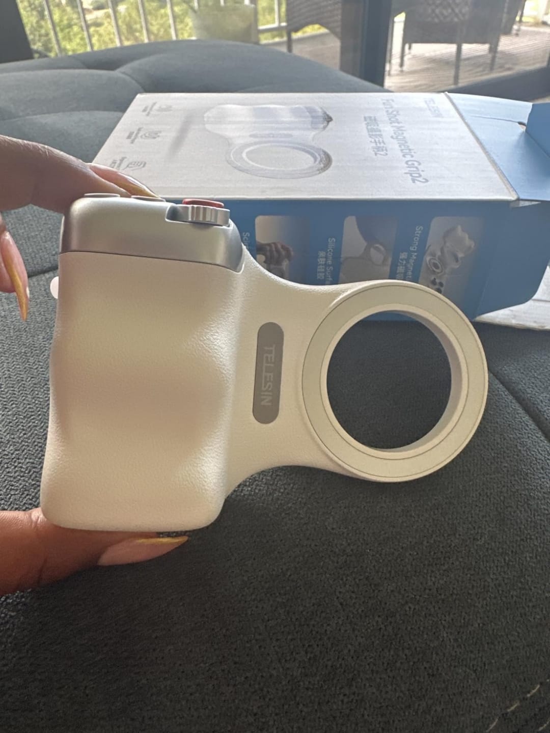 Customer photo review of SnapNest™ Magnetic Camera Grip — Turn Your Phone Into a Real Camera