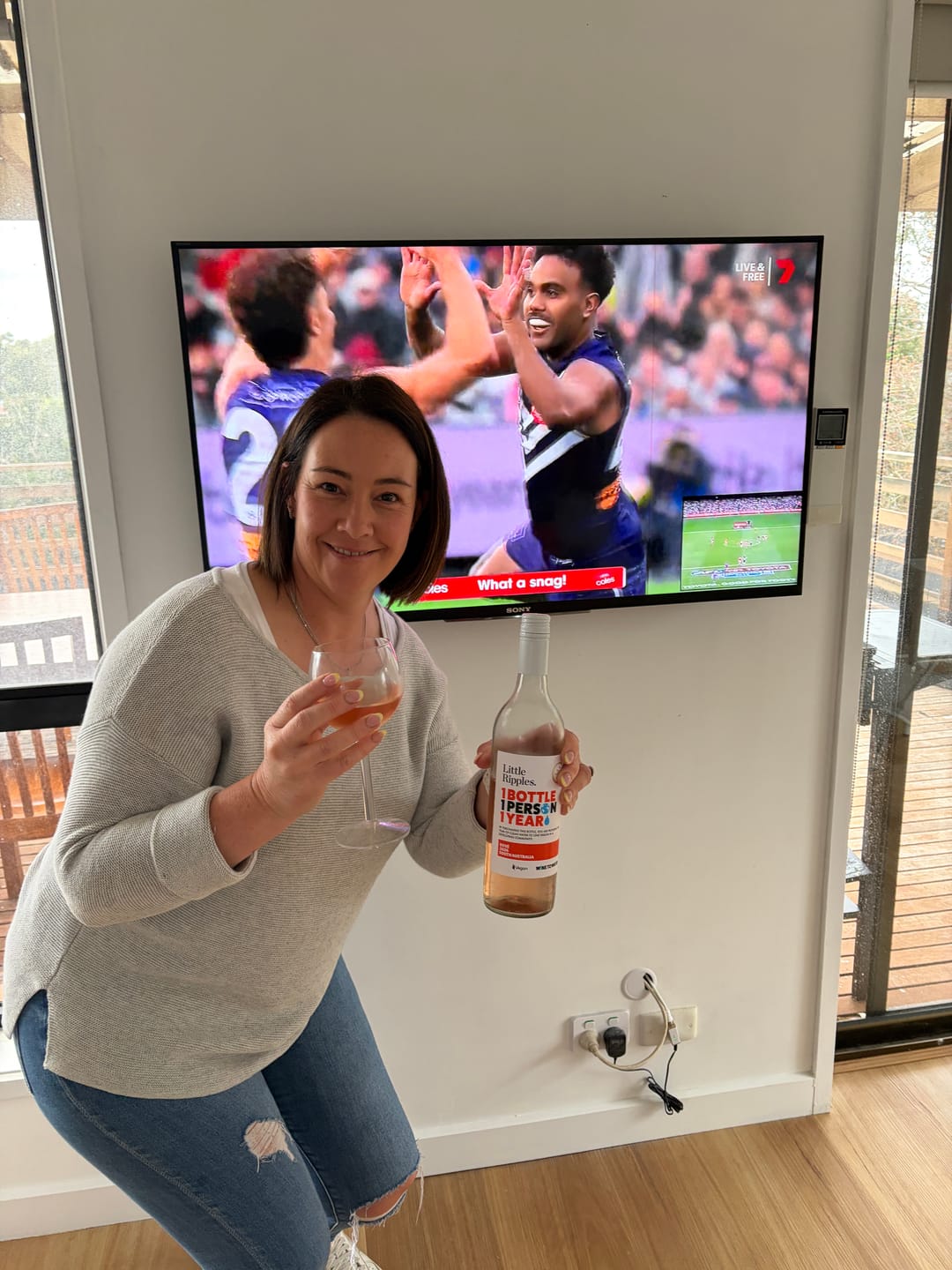 Customer photo review of Zero Sugar Rosé – Vegan Australian Wine | 6 Pack