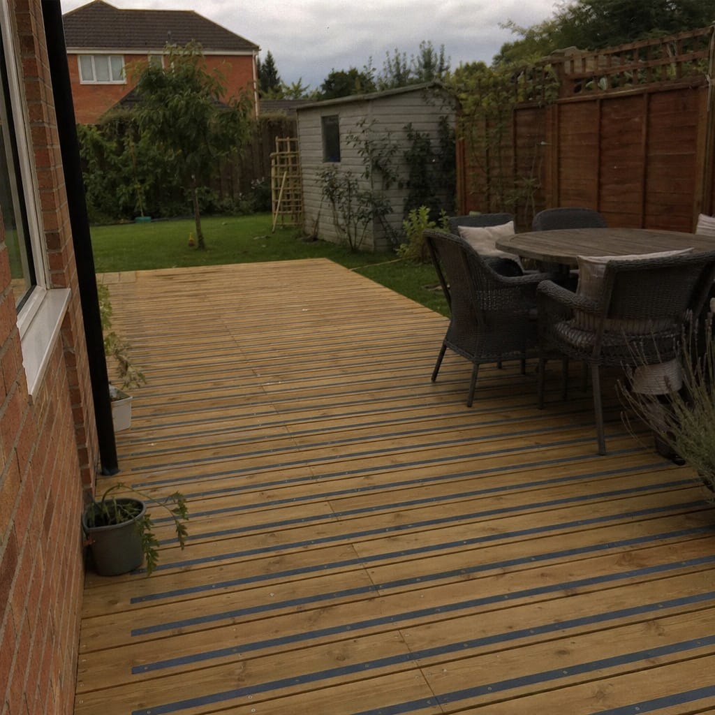 Customer photo review of GRP Decking Strip 90mm Non Slip 1m 1.5m 3m Lengths