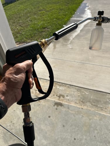 Customer photo review of Short Pressure Washer Gun