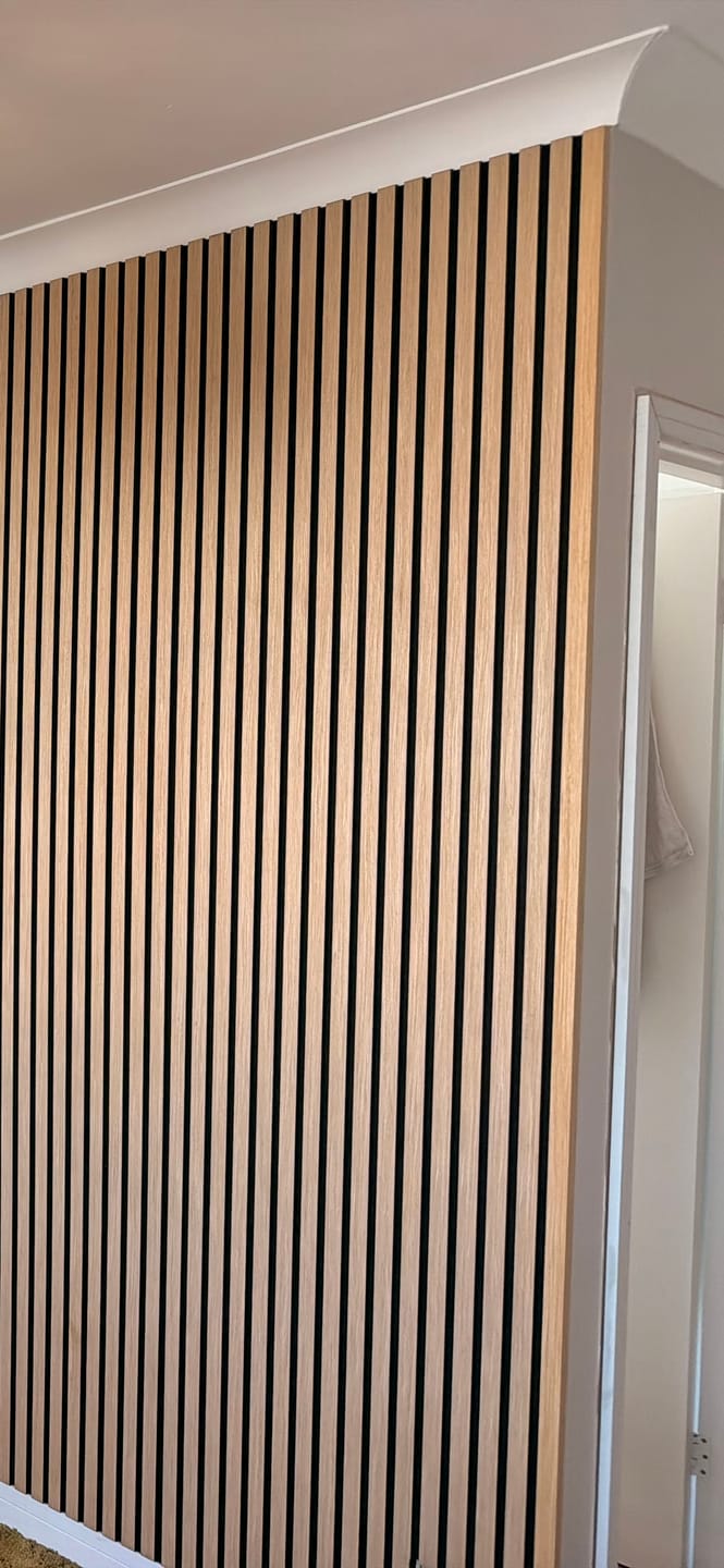 Customer photo review of Acoustic Slat Panel End Trim