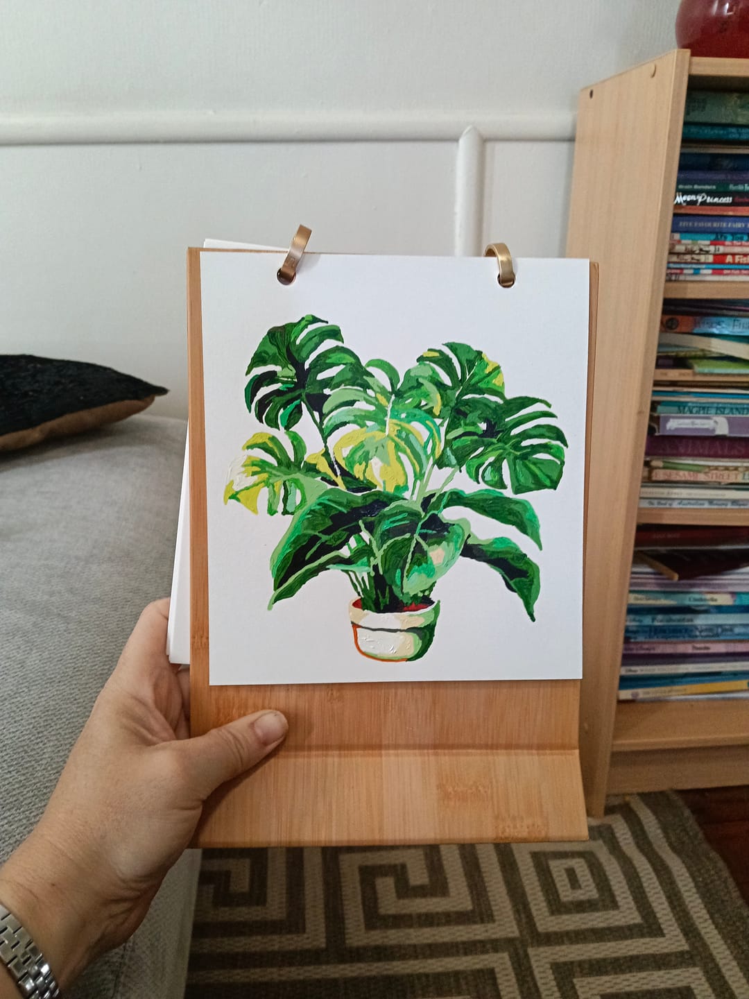 Customer photo review of 2027 Paint by Numbers Desk Calendar | Plants Edition