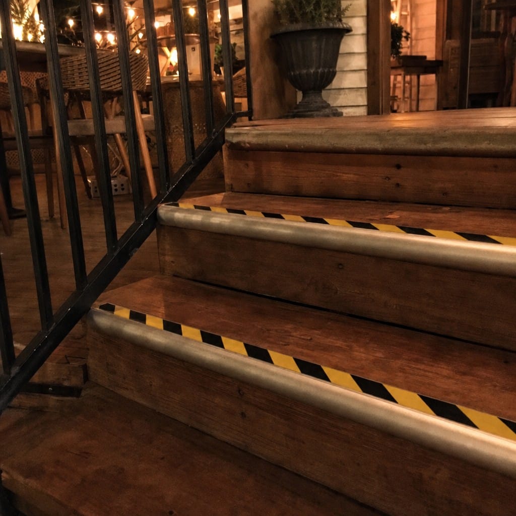 Customer photo review of Bullnose Aluminium Stair Nosing 2.44m Double Channel PVC