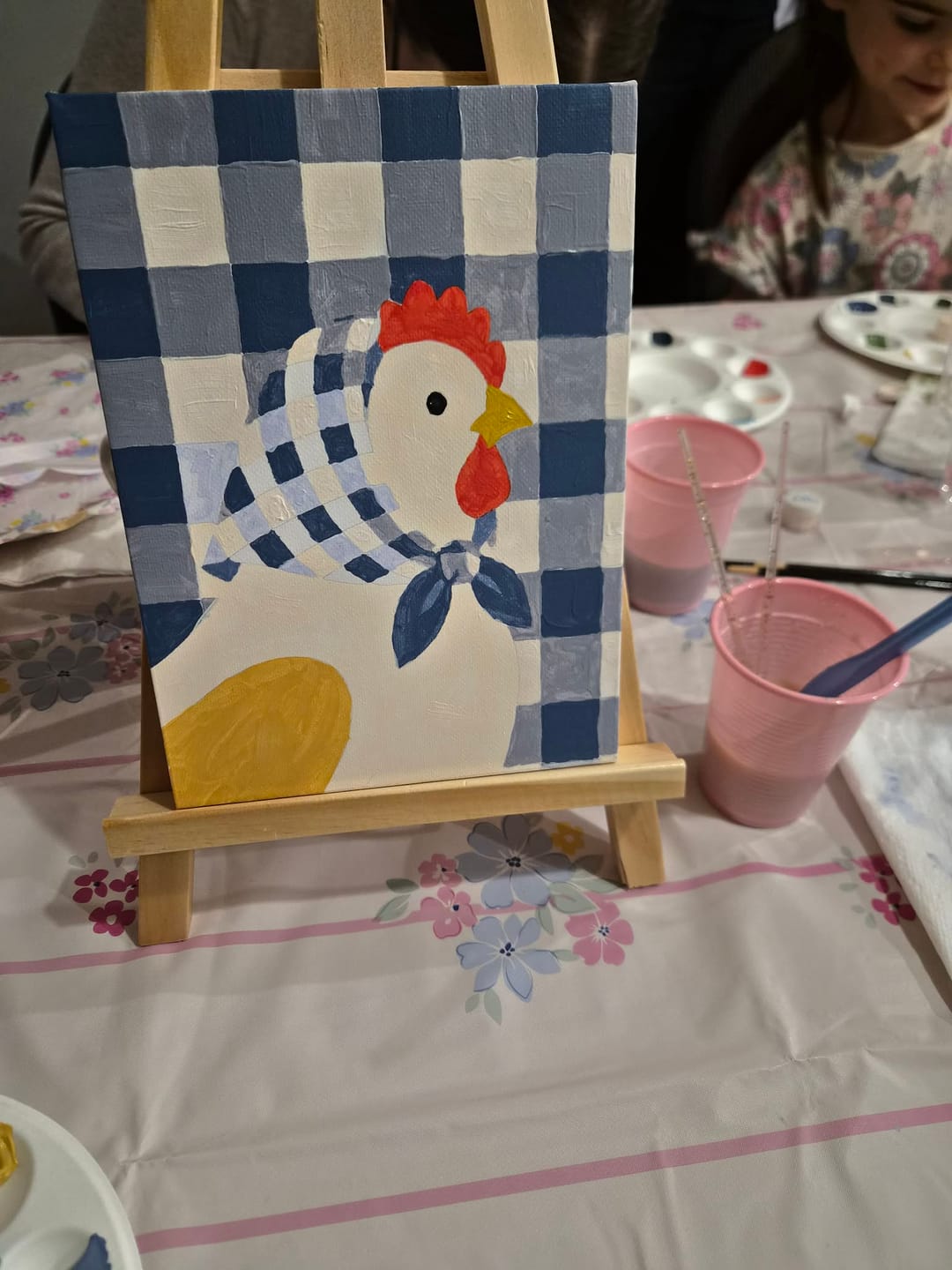 Customer photo review of 6 Mini Paintings - Chicken Farm Set