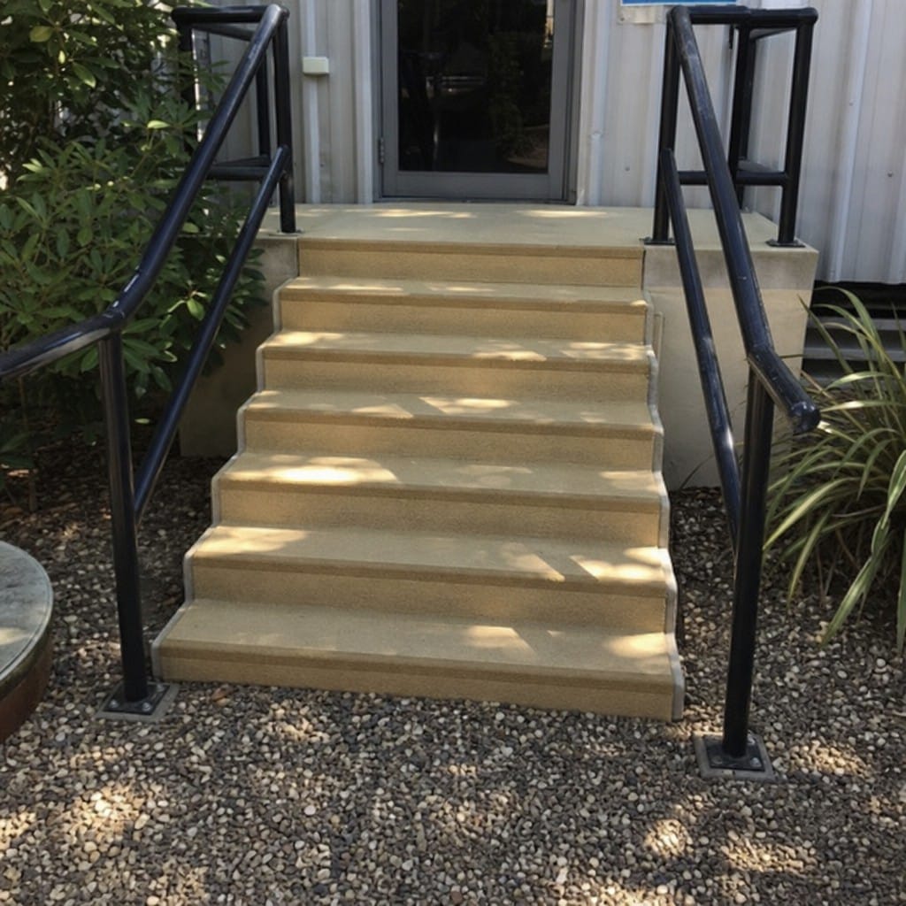 Customer photo review of Anti Slip GRP Stair Tread Covers Multi Colour 10 Year