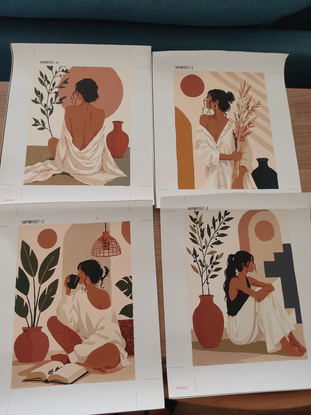 Customer photo review of 4 Mini Paintings -  Boho Moments Set