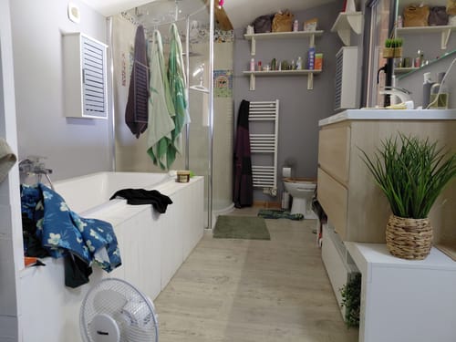 Customer photo review of Baguette 90 d'angle aluminium intérieur pvc/spc/feuille de pierre