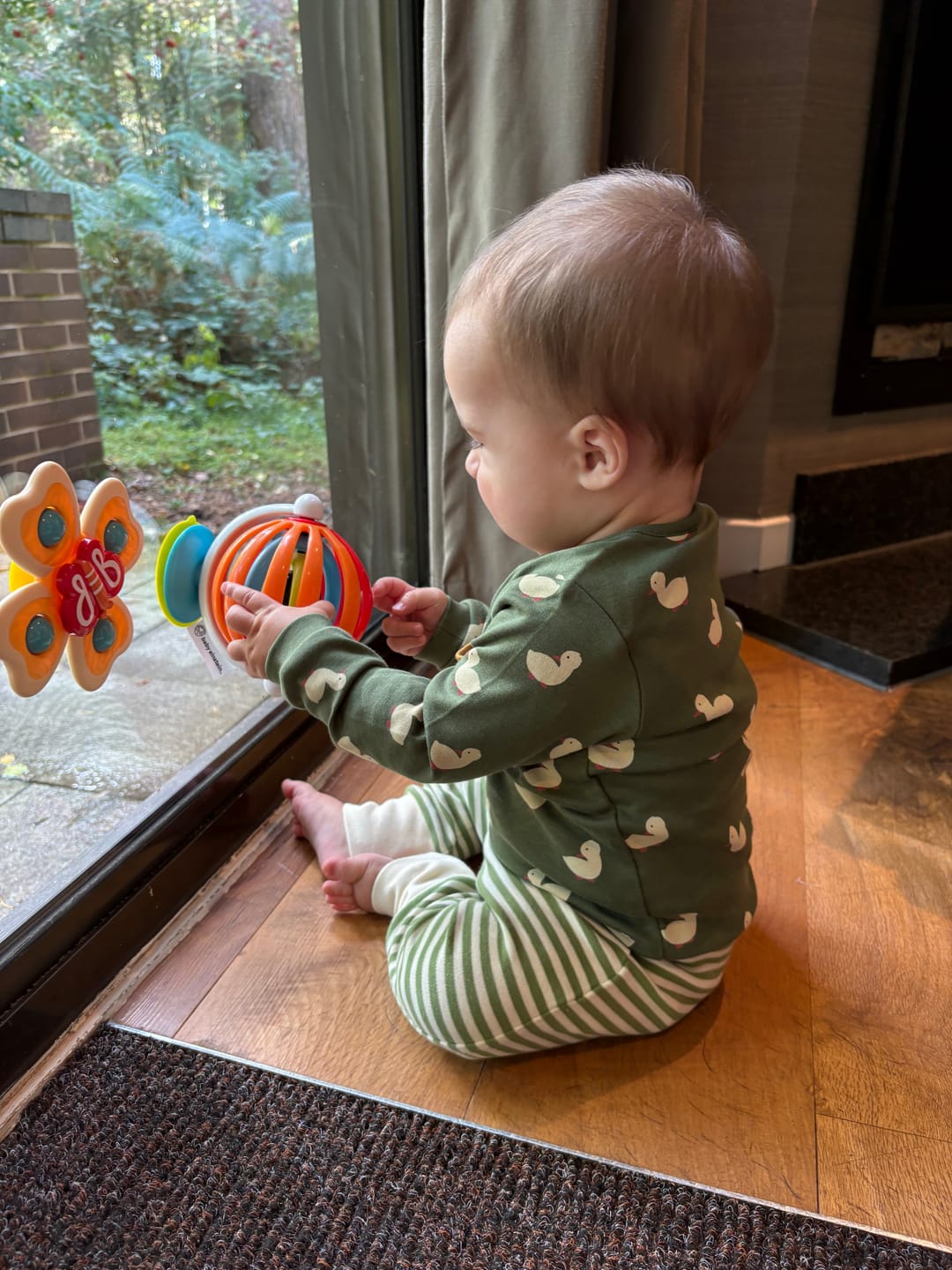 Customer photo review of Olive Ducks Organic T-Shirt & Jogger Playset
