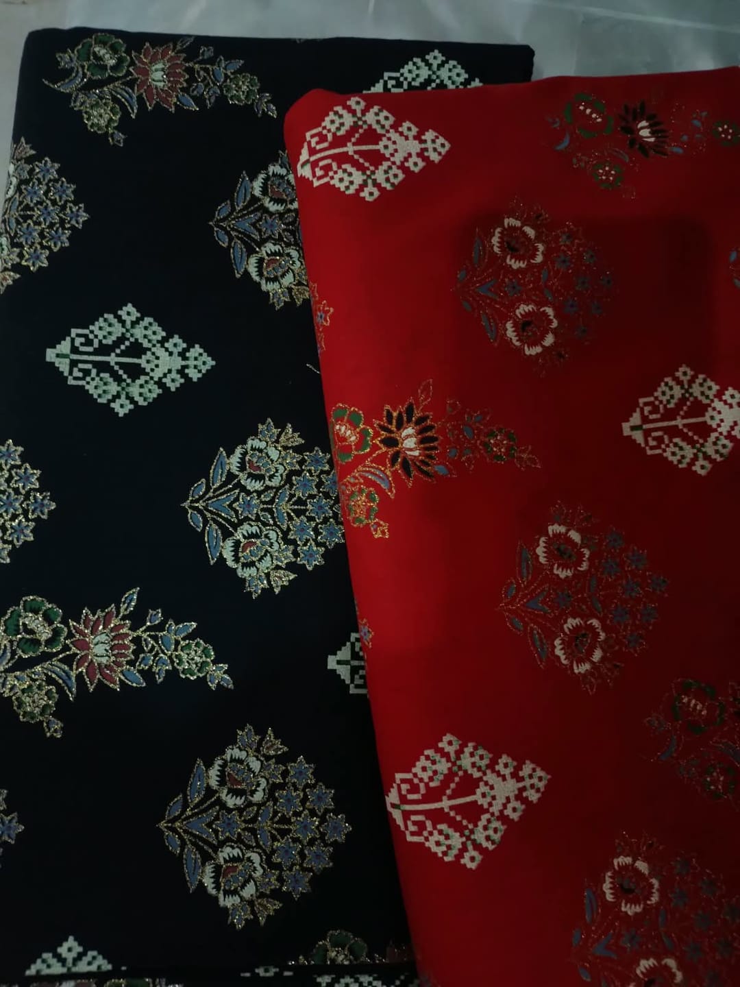 Customer photo review of Black Heritage — Printed Khaddar 2-Piece Unstitched Suit