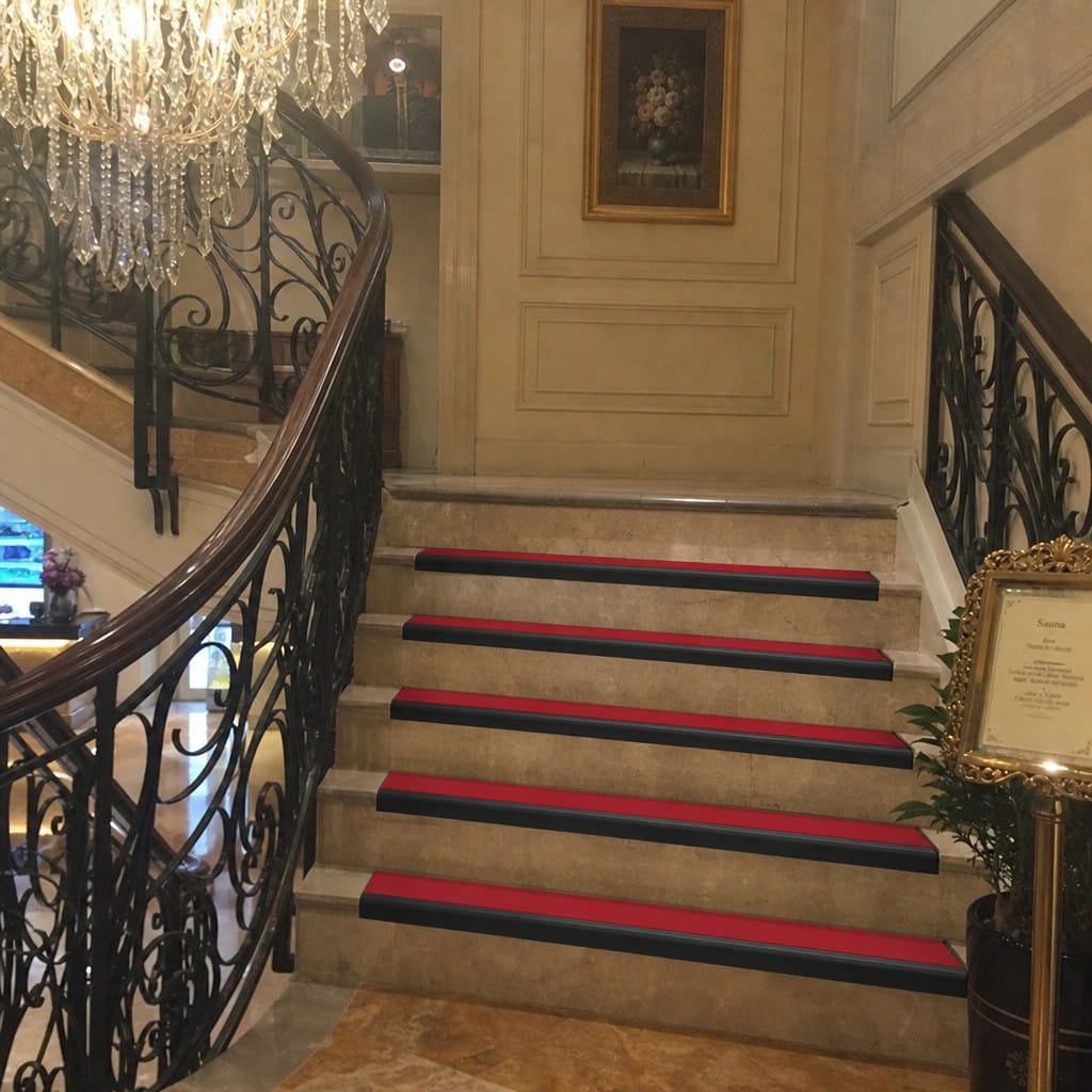 Customer photo review of Single Channel Stair Nosing 70mm Tread Bullnose 2.44m