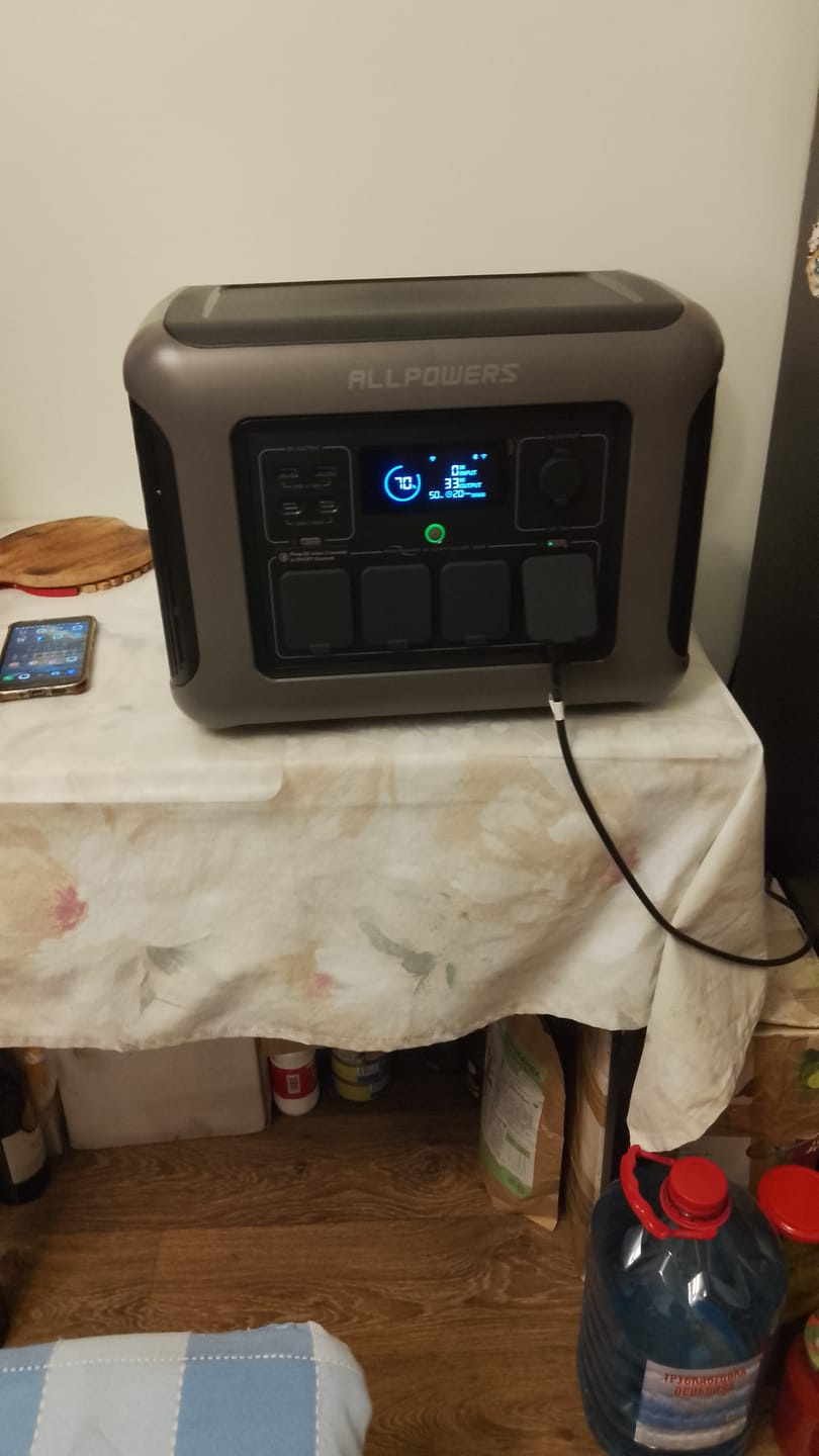Customer photo review of ALLPOWERS R1500 LITE Portable Power Station 1600W 1056Wh