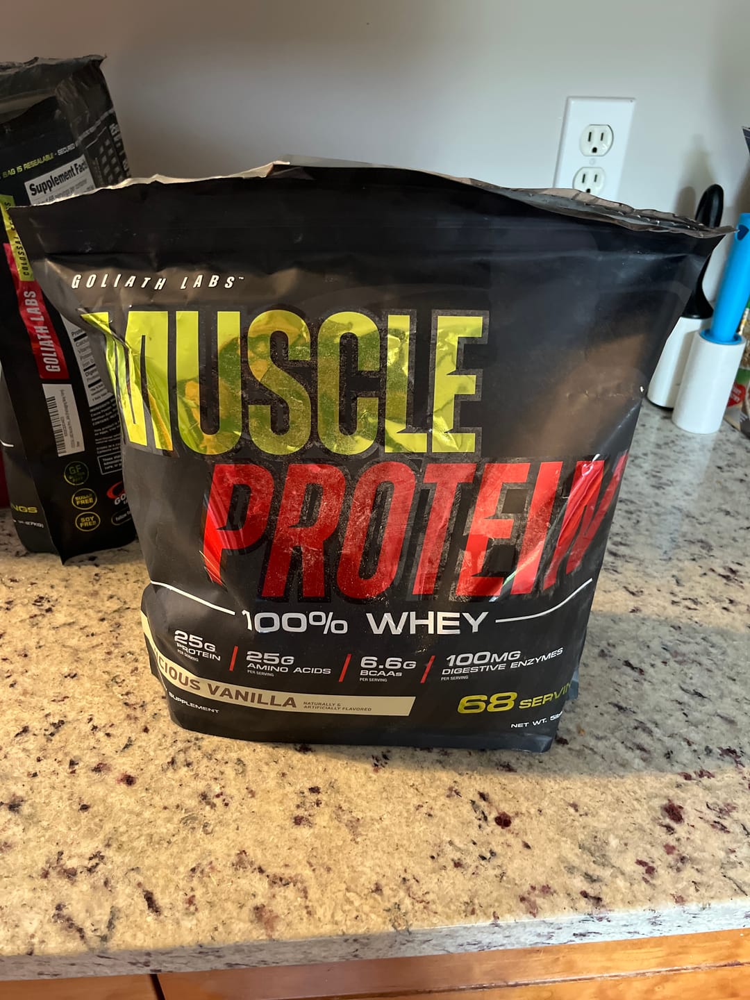 Customer photo review of 100% Whey Protein Powder