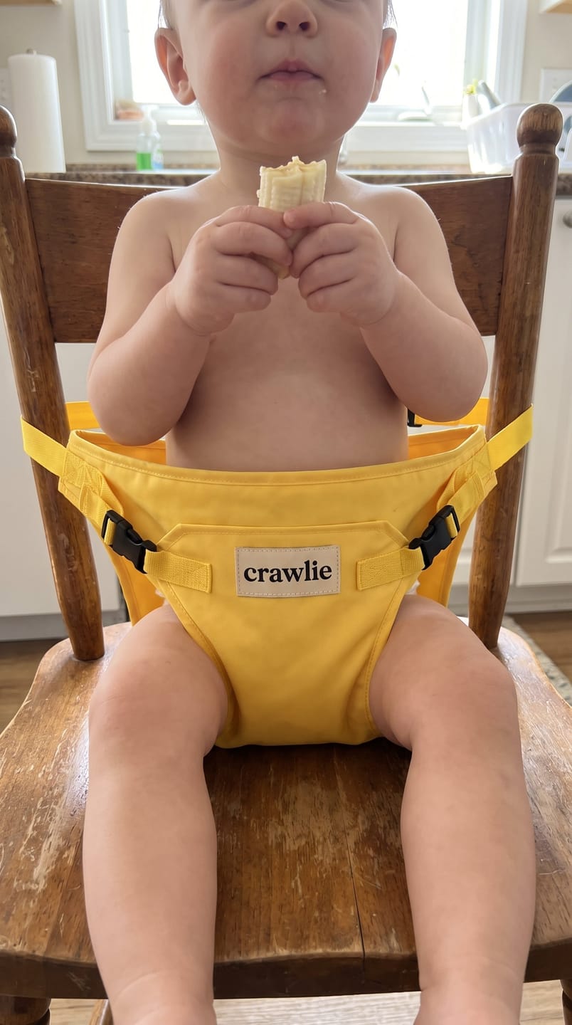 Customer photo review of Crawlie™ Portable Mealtime Harness