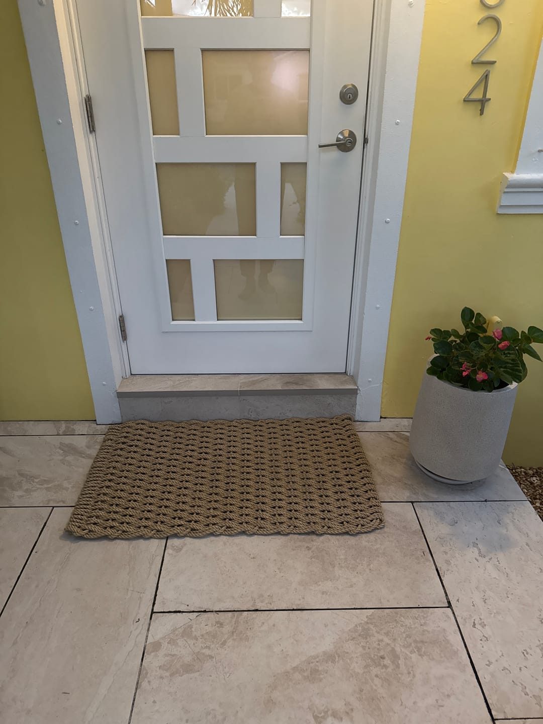 Customer photo review of Straw Doormat