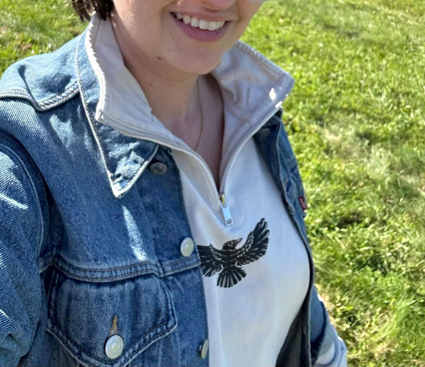 Customer photo review of Adapting 1/4 Zip Sweater