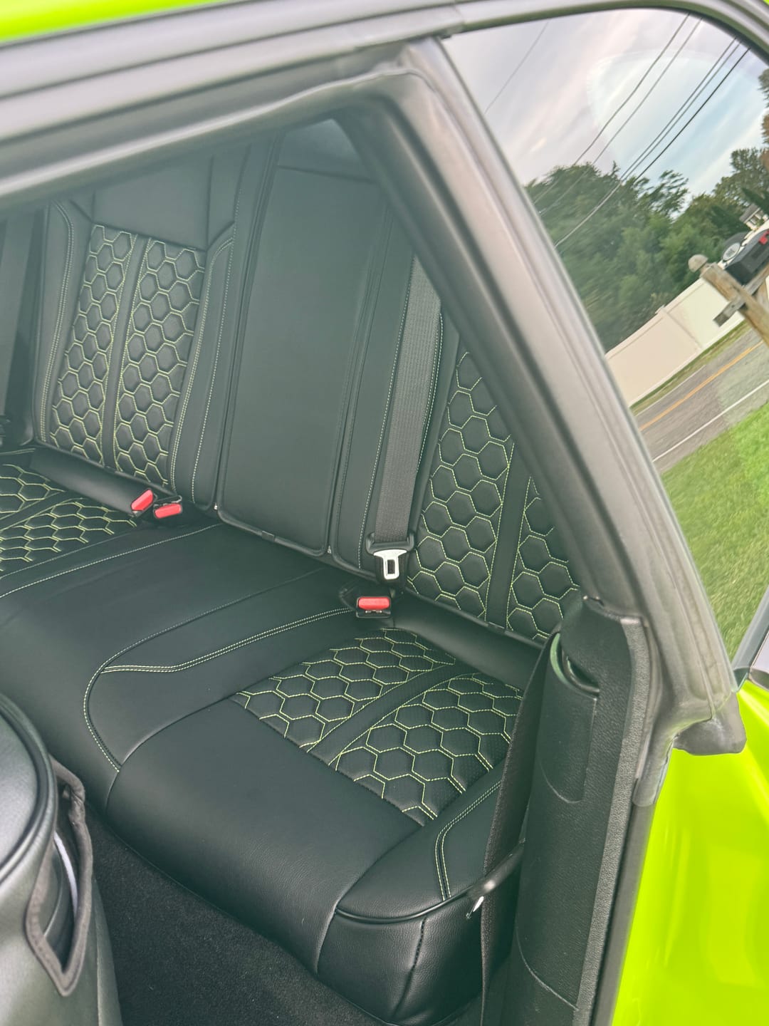 Customer photo review of 2015-23 Dodge Challenger Seat Covers (Custom Order)