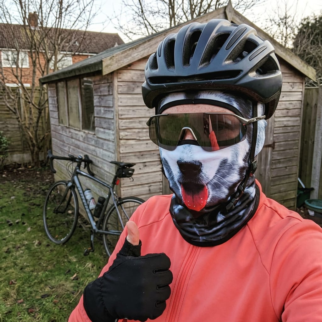 Customer photo review of Animal Masks for Winter Rides