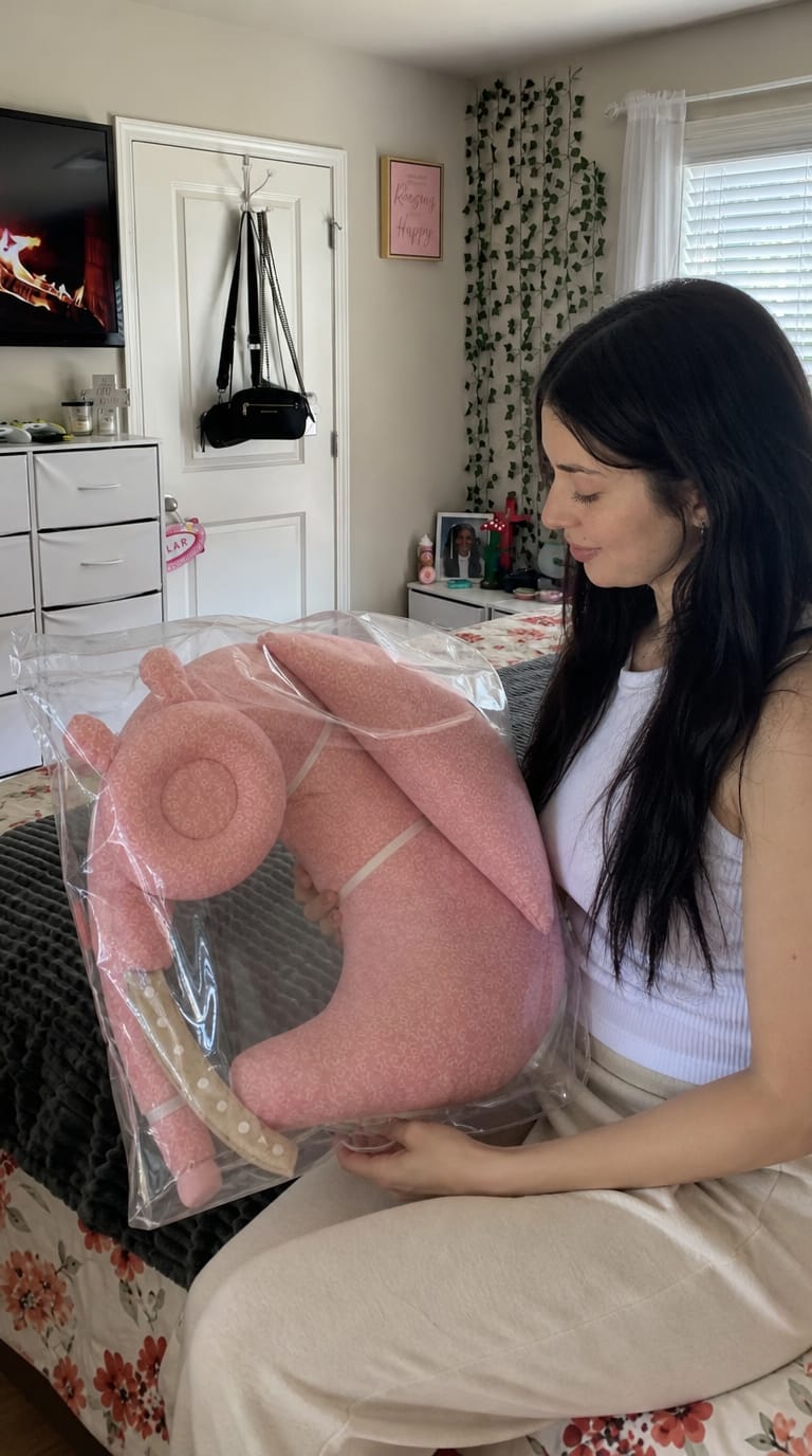Customer photo review of No-Strain Nursing Pillow for Mom & Baby