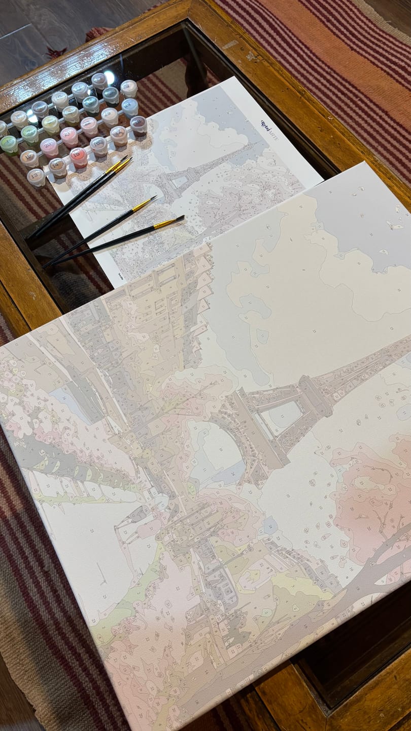 Customer photo review of Torre Eiffel (Pintura por Números) 40x50 cm