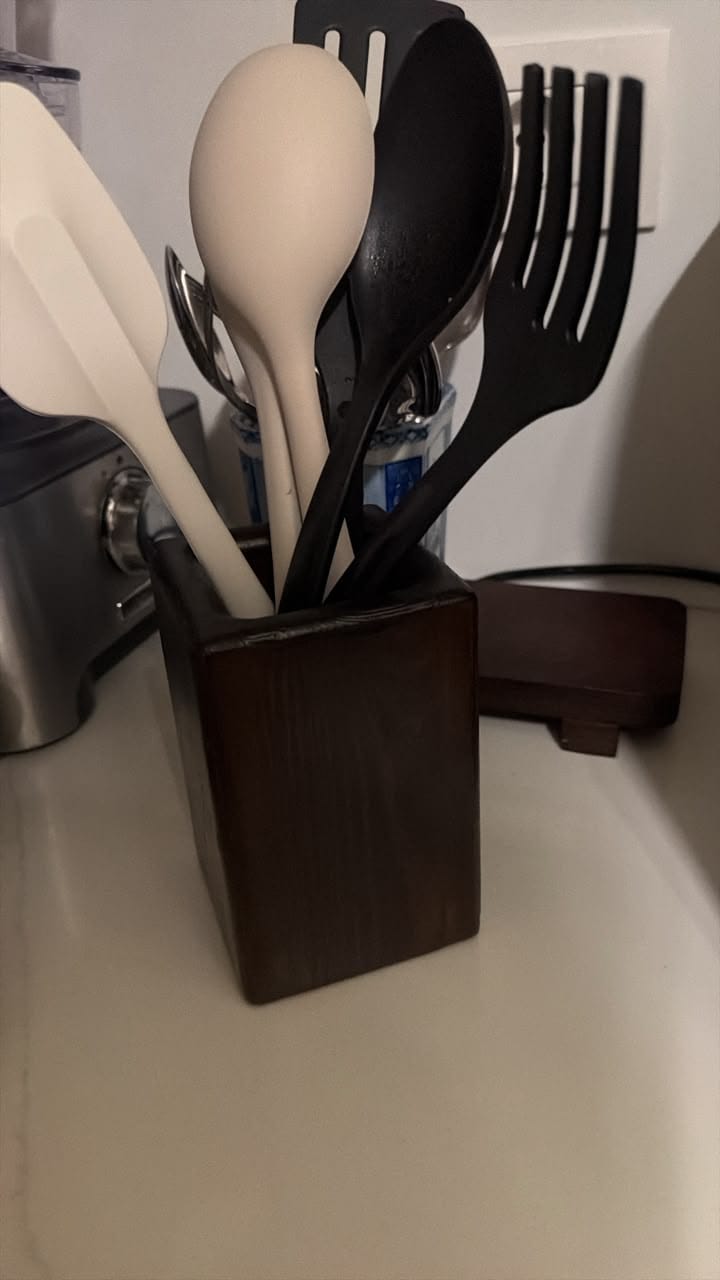 Customer photo review of Rustic Spoons Holder