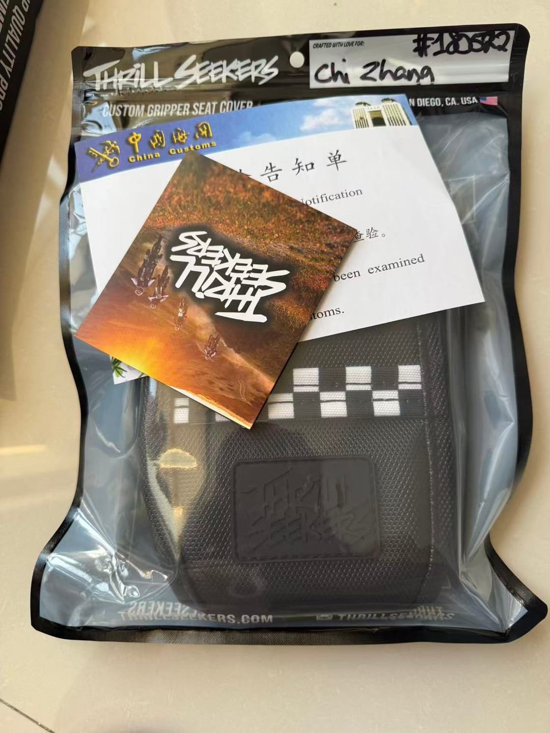 Customer photo review of Custom Seat Cover: Sur-Ron Light Bee X