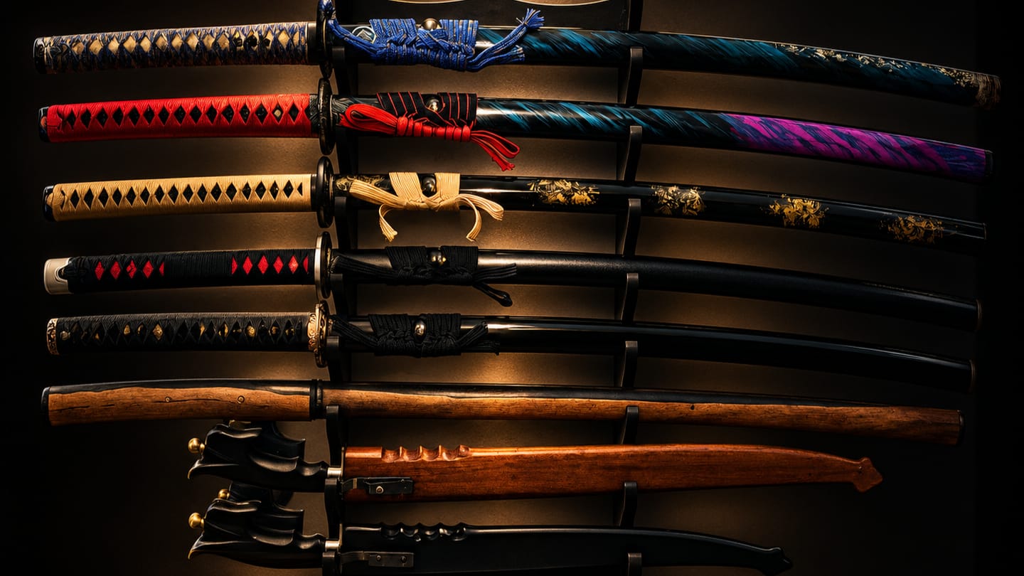 Customer photo review of The Tanjiro Handmade Katana T10 Steel Clay Tempered From Demon Slayer