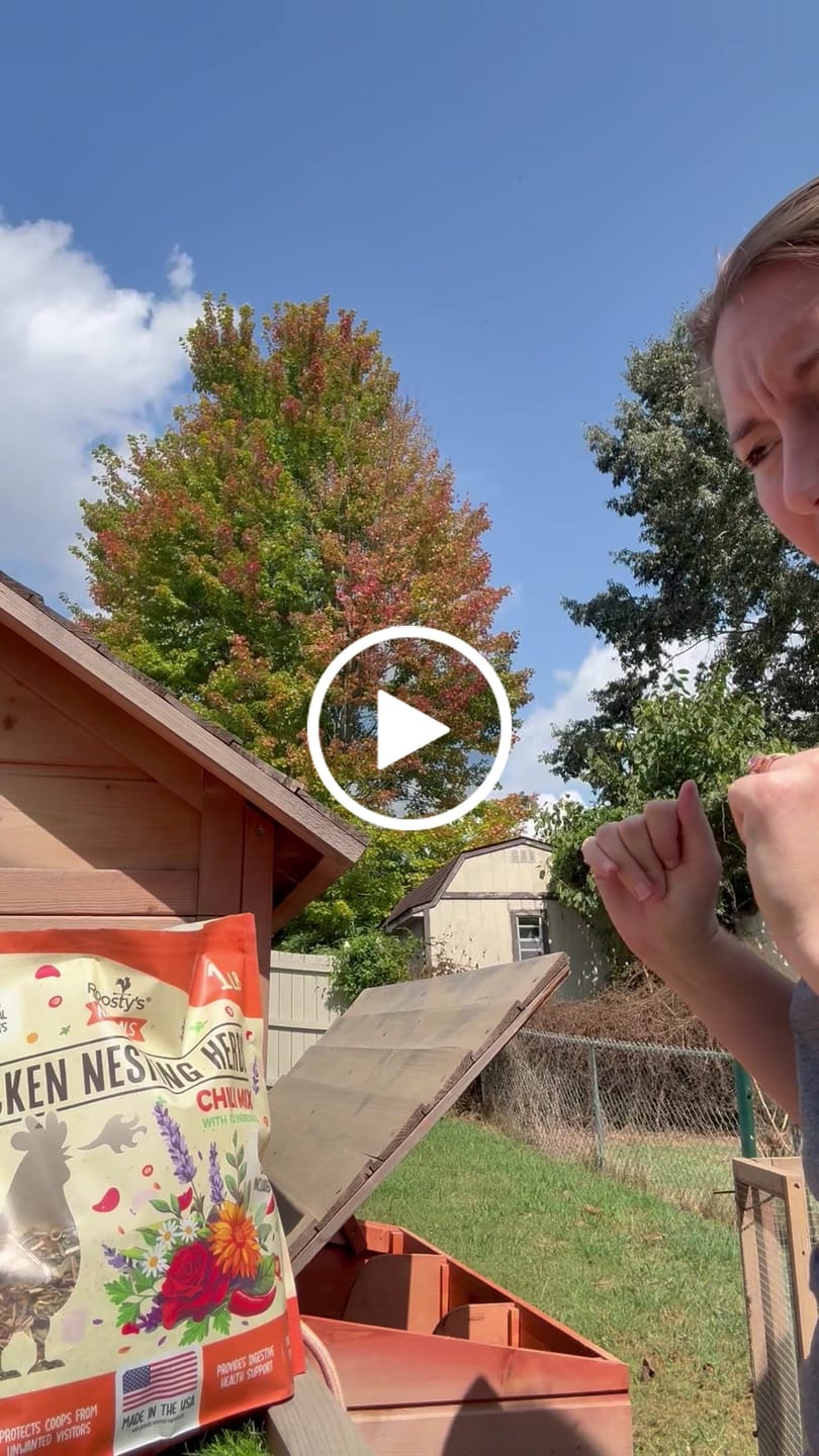 Customer video review of Nesting Herbs - Control Odors & Keep Coops Mite & Lice-Free