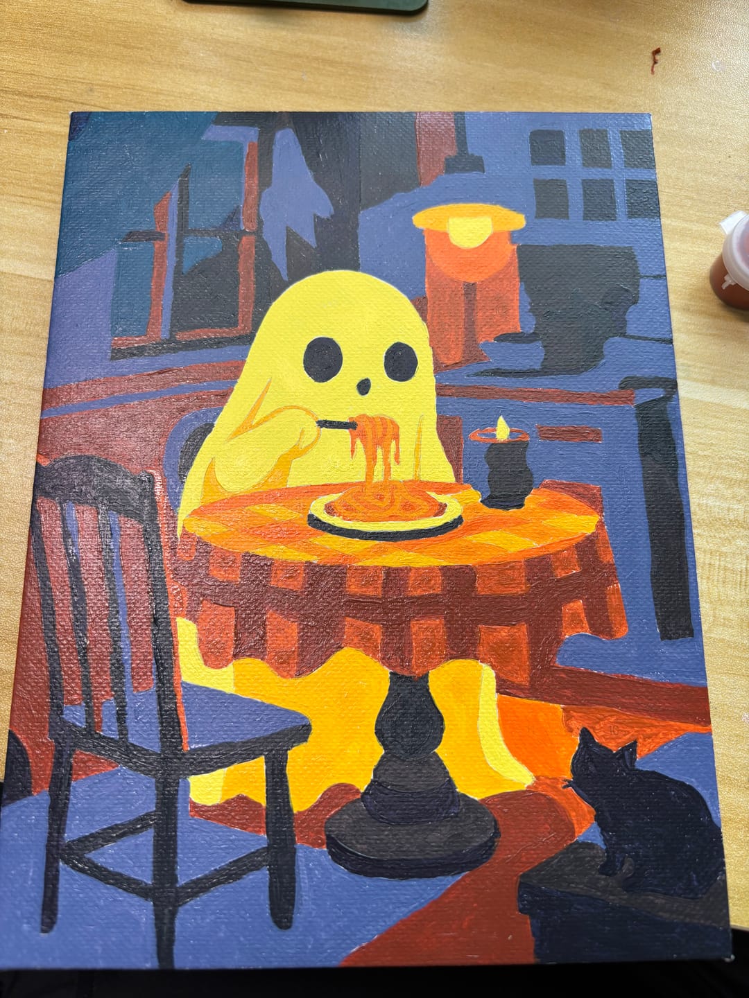 Customer photo review of 6 Mini Paintings - Spooky Halloween Set