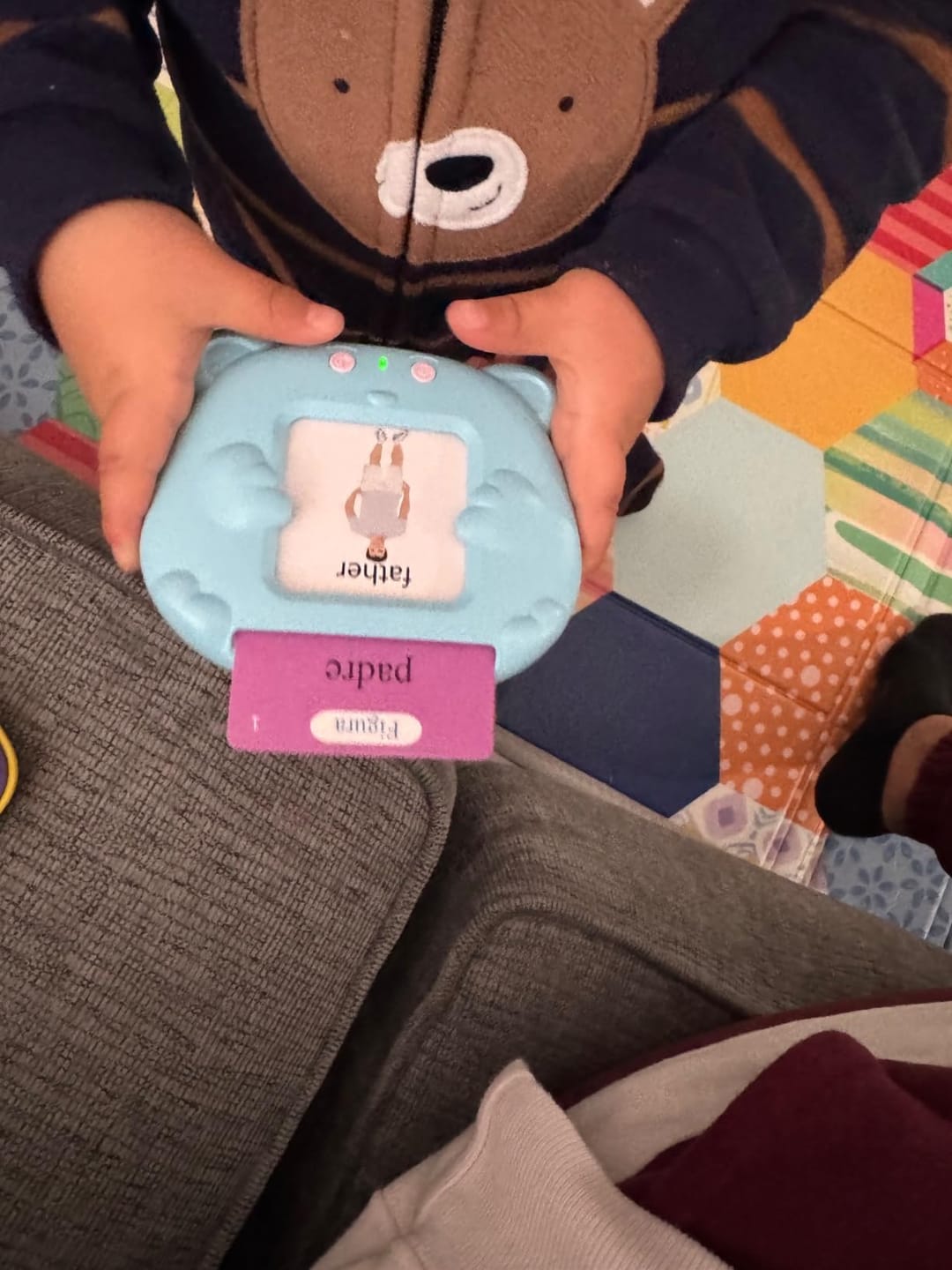 Customer photo review of TalkyCards™ – Tarjetas Interactivas Para Hablar