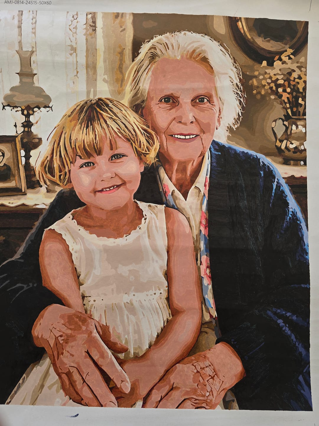 Customer photo review of Custom Paint by Numbers