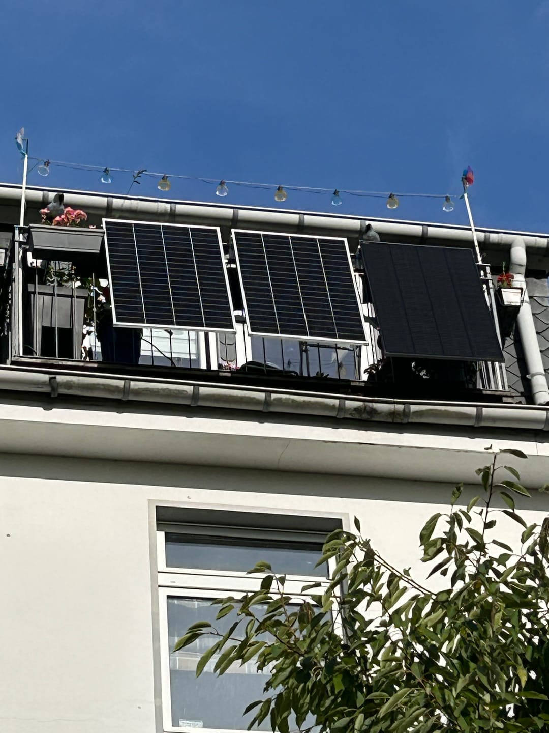 Customer photo review of Ray Lite Balkon Halterung Winkel einstellbar