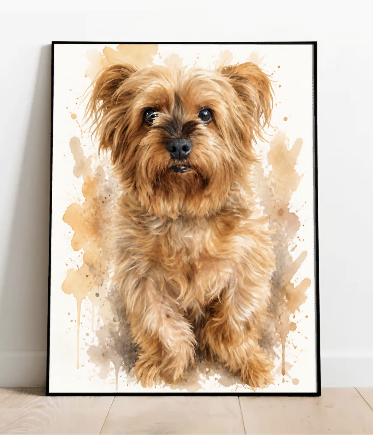 Customer photo review of Watercolour Realistic Portrait - Personalised Poster