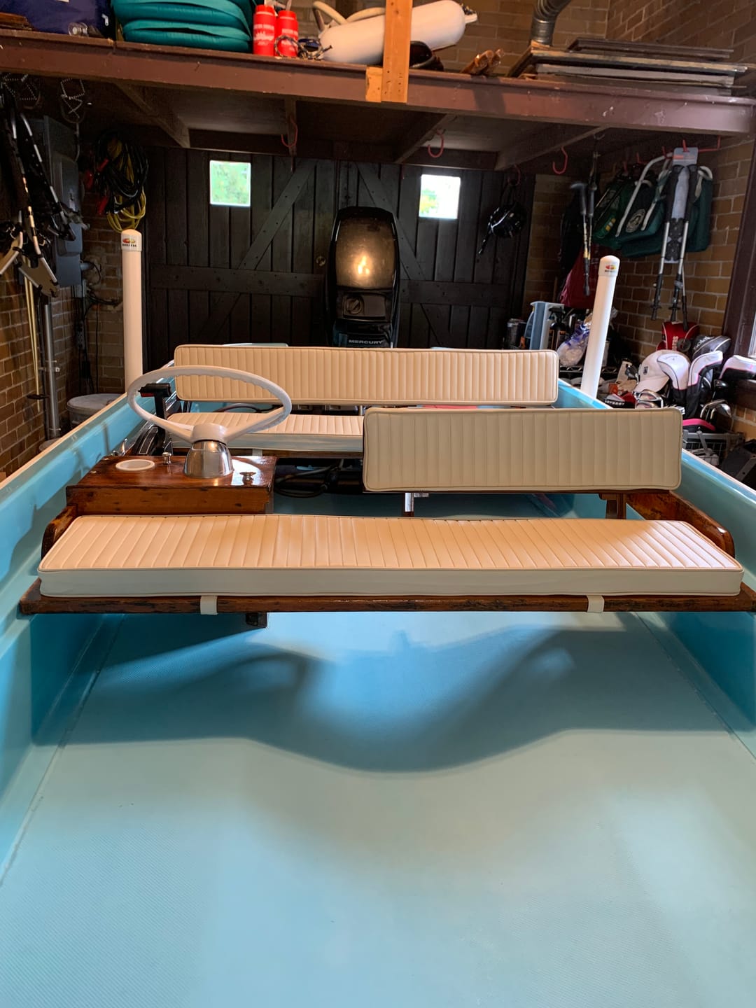 Customer photo review of Backrest Cushions - Classic Boston Whaler Super Sport 13' And 15'