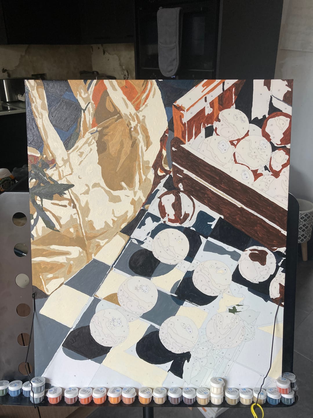 Customer photo review of Orange Crush | Paint by Number