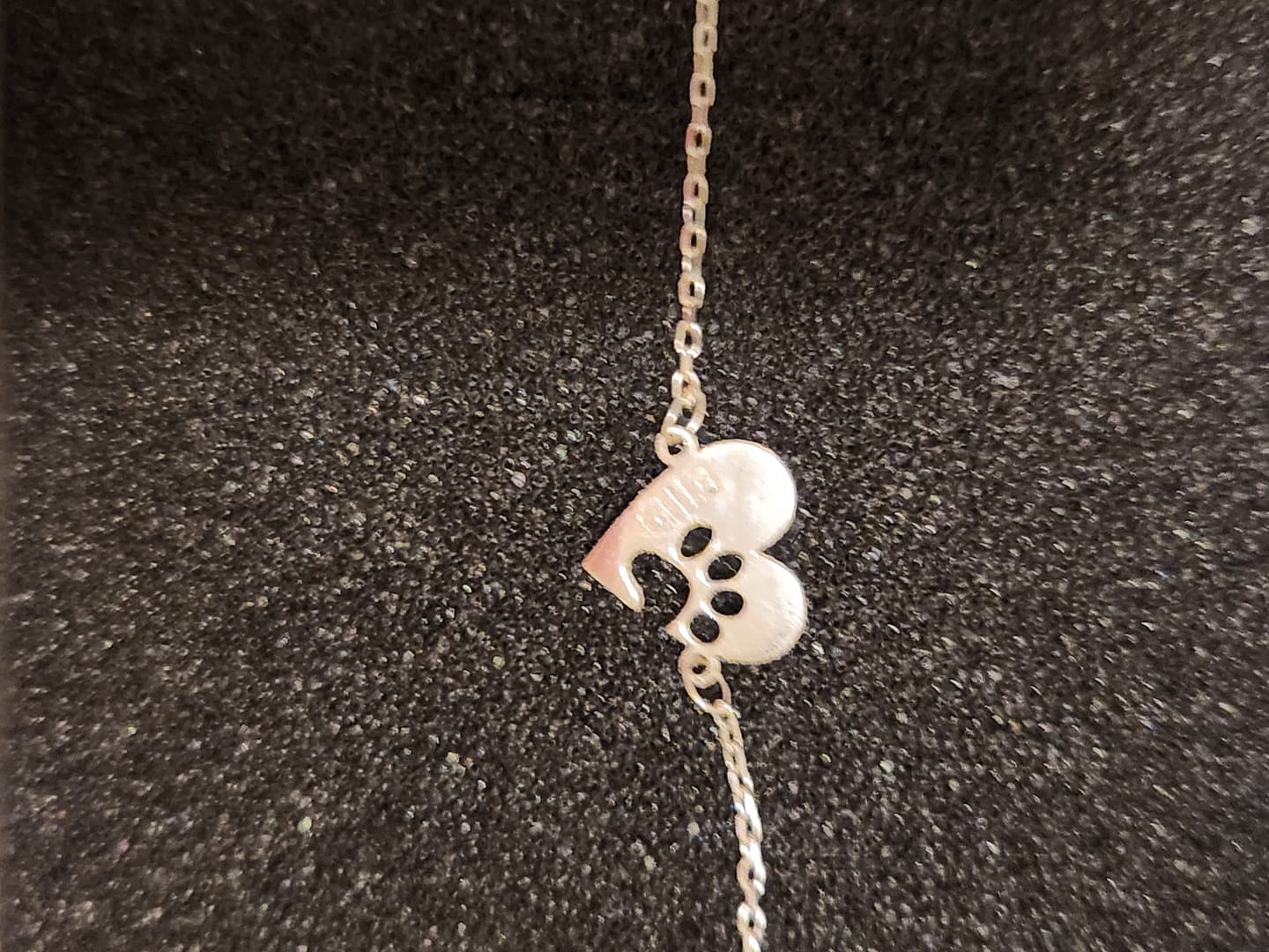 Customer photo review of Customized Pet Paw Bracelet