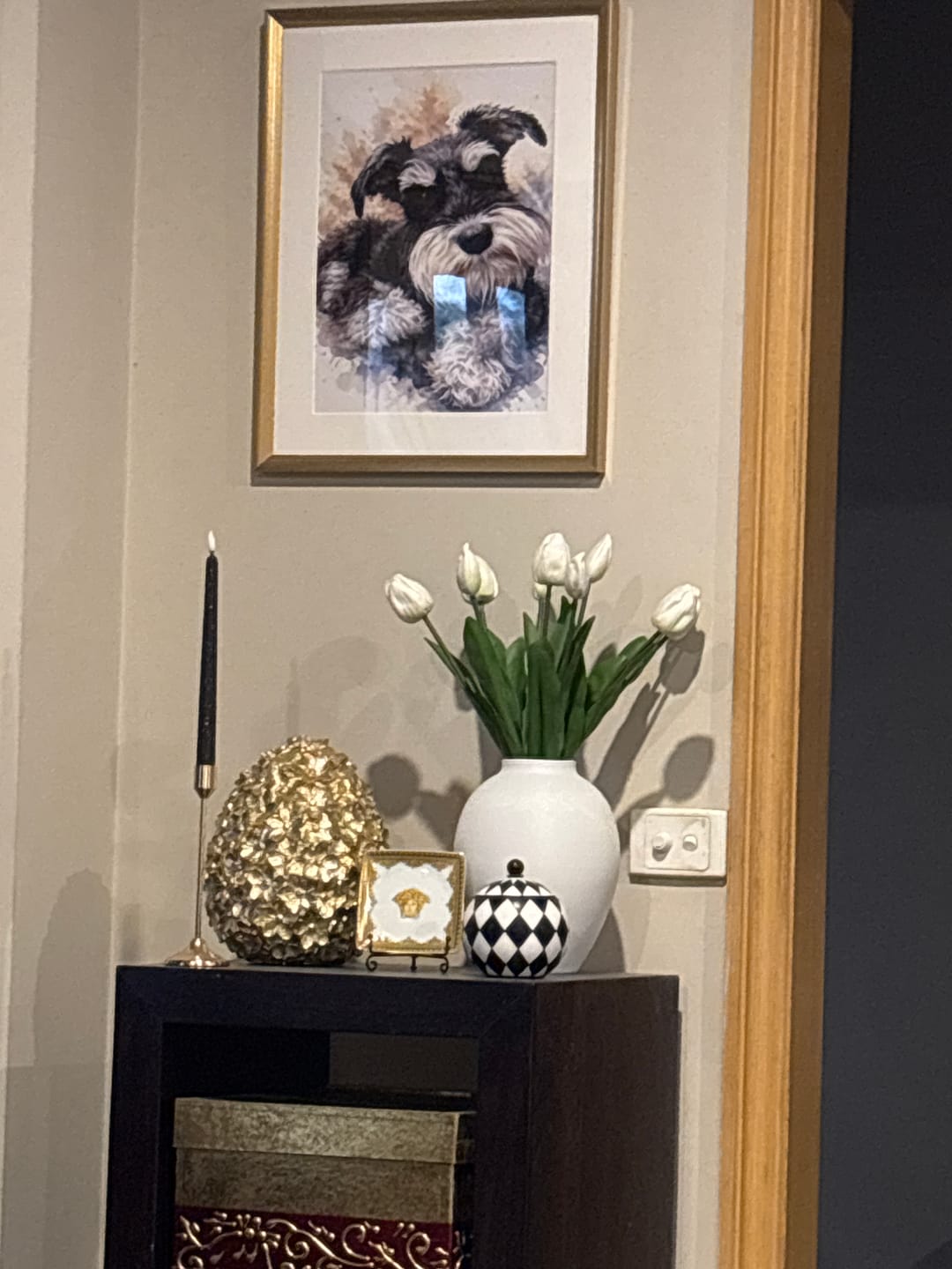 Customer photo review of Personalised Poster - Watercolour Realistic Portrait