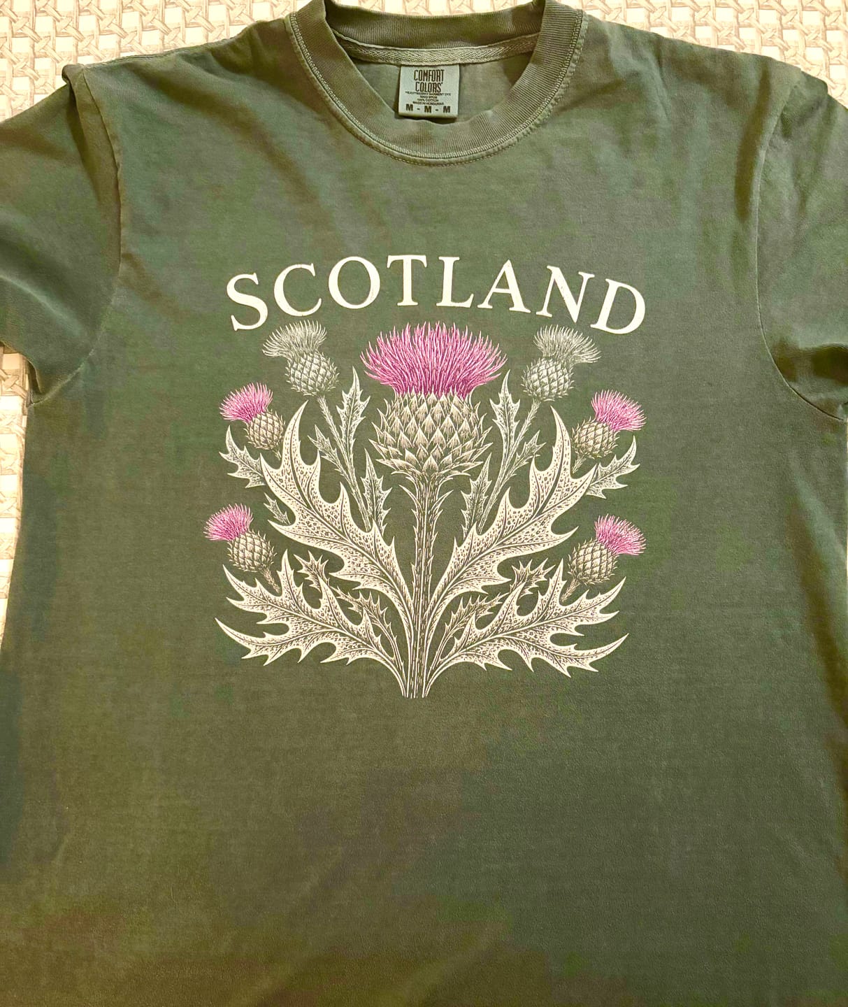 Customer photo review of Scotland Thistle Echo T-Shirt