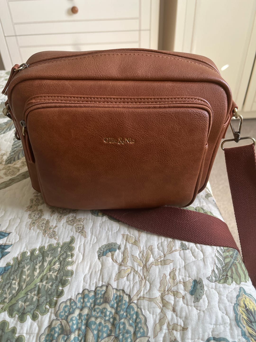 Customer photo review of Bertie Maxi Crossbody - Tan